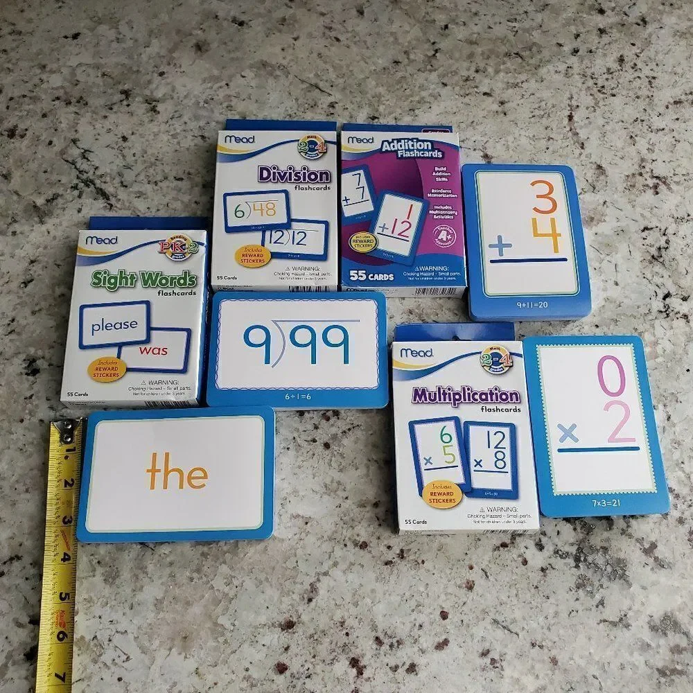Add, subtract, multiply, divide, words flashcards